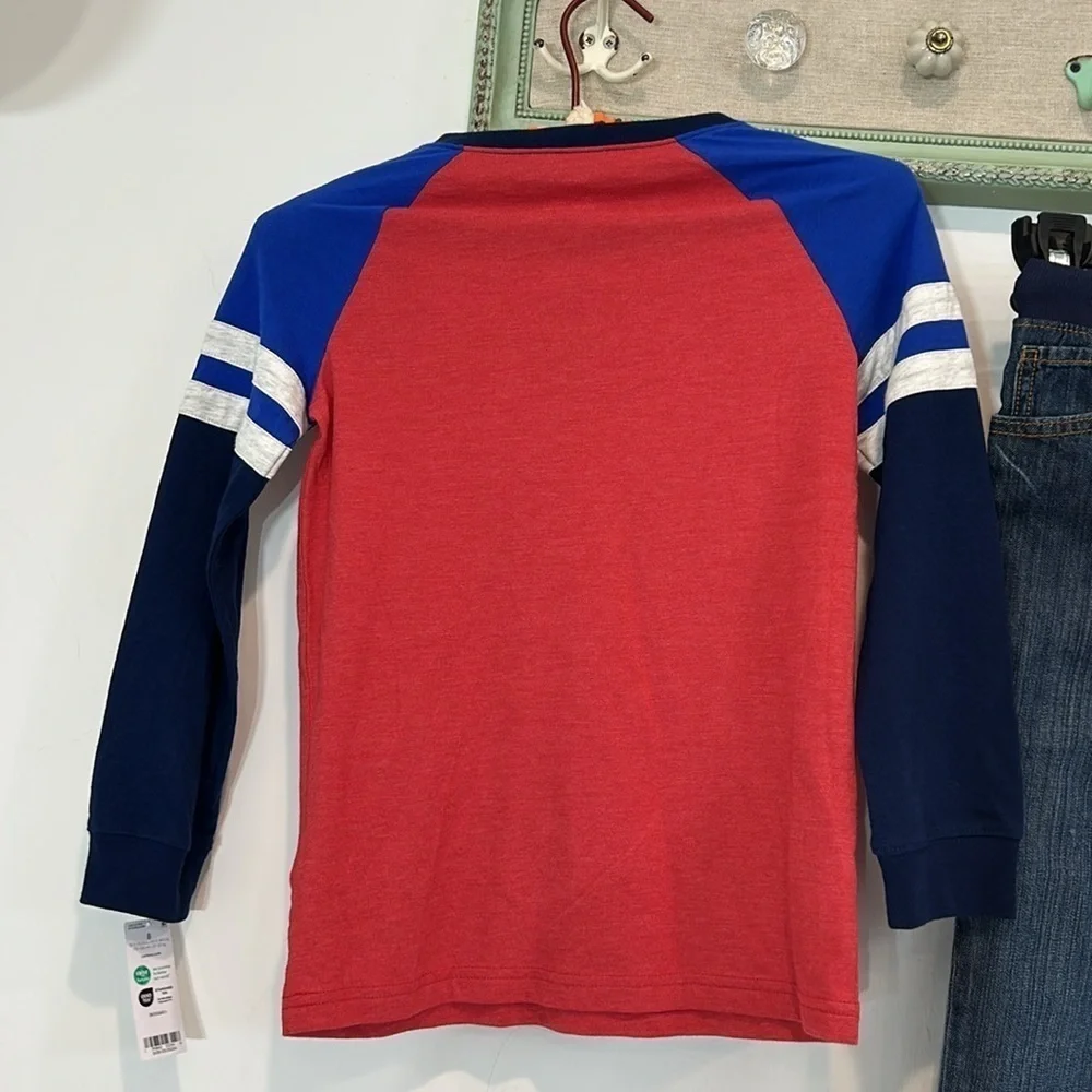 Brand new carters bundle boys winter fall long sleeve shirt and jeans size 8